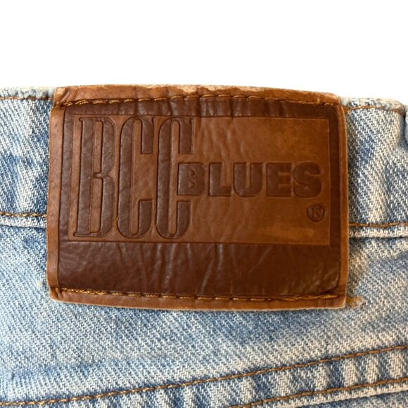 Vintage Mens BCC Blues Light Wash High-Waisted Denim Jeans 33x30 - Picture 2 of 14
